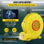 VEVOR Air Blower for Inflatable Bouncy Castle 450W 0.6HP Blower Pump Air Pump