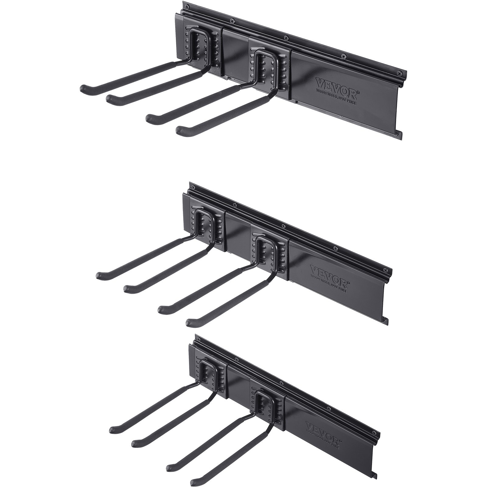 VEVOR apparaathouder 1222 x 100 x 247 mm gereedschapshouder 272 kg garage apparaathaak gereedschapshouder koolstofstaal gereedschapsrek gereedschapsopslag apparaat bar gereedschapsorganizer wandhouder