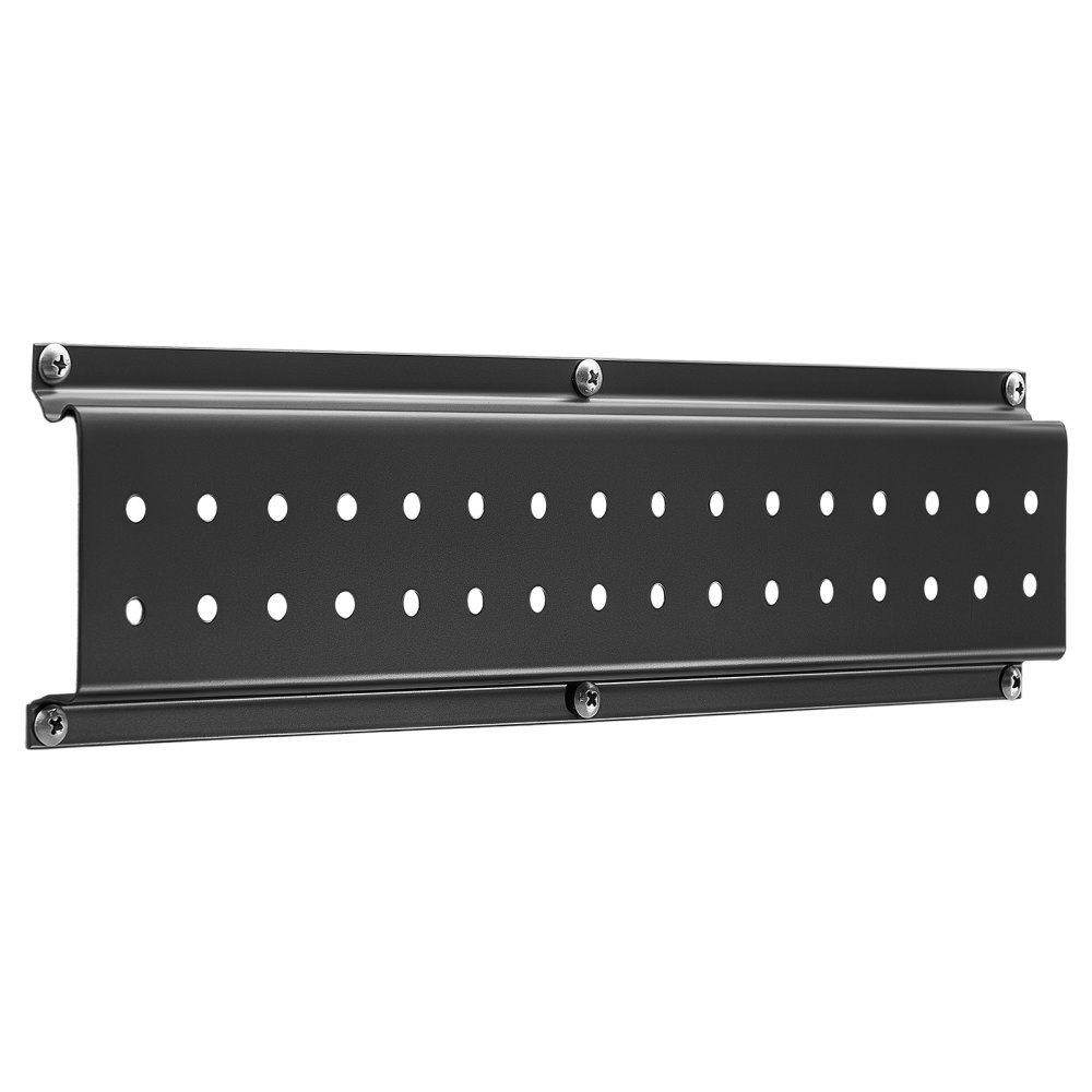 VEVOR Gereedschapshouder voor wandmontage, 1257,3 mm, draagvermogen 272 kg, voor wandmontage, koolstofstaal, 3 rails en 12 haken, inclusief schroeven en pluggen, gereedschapsorganizer voor garage, kelder en tuin.