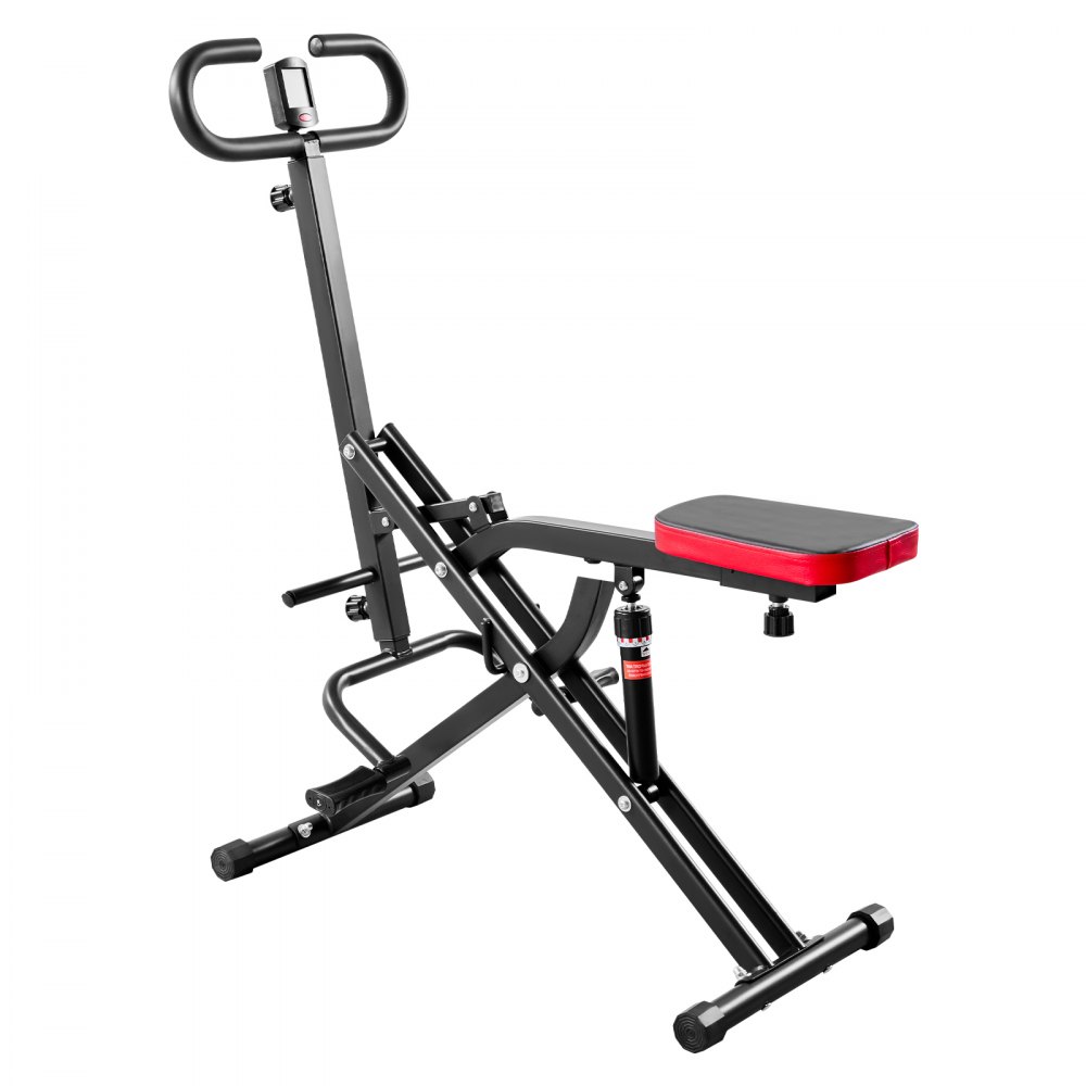 VEVOR Squat Machine voor diepe squats thuis, opvouwbaar trainingsapparaat, glute trainer met 12 verstelbare weerstandsniveaus, thuistrainingsapparaat voor bilspieren en benen, glute machine