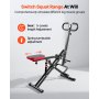 VEVOR Squat Machine voor diepe squats thuis, opvouwbaar trainingsapparaat, glute trainer met 12 verstelbare weerstandsniveaus, thuistrainingsapparaat voor bilspieren en benen, glute machine