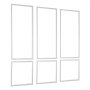 VEVOR wandlijstset, 3-delige set 61x61 cm & 61x138 cm, overschilderbare polystyreen sierlijsten, waterdichte wandafwerking, decoratieve wandlijst, sierlijst voor woonkamer, slaapkamer, huis, wit