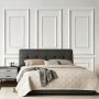 VEVOR Wall Molding 3 Pack, Wainscoting Panels Kit with Dual-Line Wide & Narrow Profile, Lightweight Paintable Polystyrene, Easy to Install Accent Wall Trim for Interior Living Room, Bedroom,White