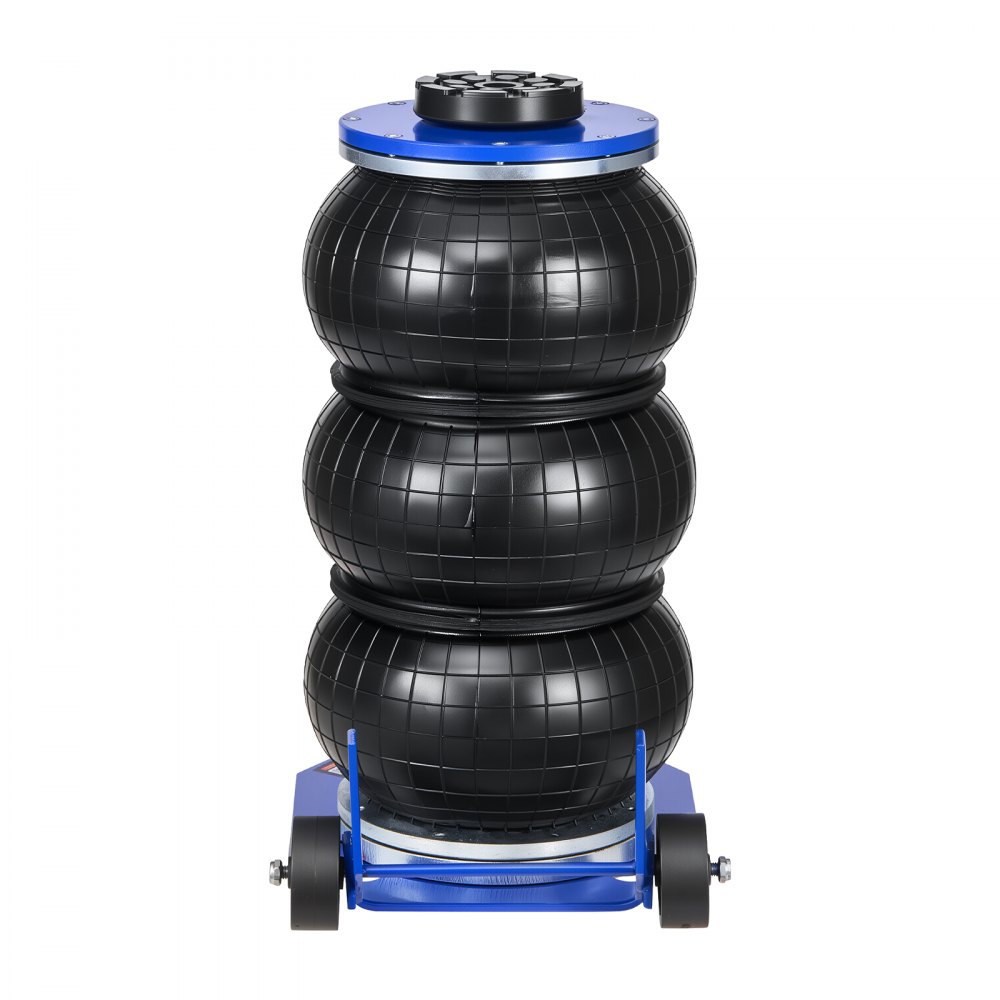 VEVOR 3-tons pneumatische autokrik met 6 stalen buizen, lange hendel en rubberen voet, hefhoogte 140–450 mm, snel heffen, luchtkrik voor auto's, SUV's en pick-ups.