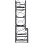 VEVOR koelmiddeltankrek, met 1 x 50 lbs, 2 x 30 lbs en 3 extra kleine cilindertanks, cilindertankrek 15,55 x 12,99 x 49,8 inch, koelmiddelcilinderrek en beugels voor Freon, gassen