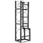 VEVOR Flessenrek 1 x 22,68 kg & 2 x 13,61 kg, Flessenrek gemaakt van duurzaam staal, corrosie- en roestbestendig, Flessenrek voor 6 personen, staande flessenrek zwart