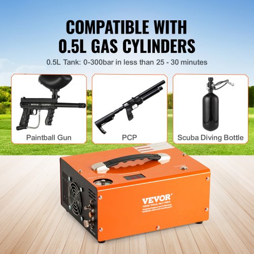 Draagbare PCP-luchtcompressor 4500Psi 30Mpa PCP-luchtcompressor met ingebouwde voeding, ventilatorkoeling, snel opblazen voor duikflessen, paintballgeweren, HPA-tanks Draagbare PCP-luchtcompressor 4500Psi 30Mpa PCP-luchtcompressor met ingebouwde voeding, ventilatorkoeling, snel opblazen voor duikflessen, paintballgeweren, HPA-tanks