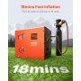 VEVOR PCP-luchtcompressor, 4500 PSI/30 MPa PCP-luchtbukscompressor met ingebouwde omvormer en ventilatorkoelsysteem, Auto-Stop DC12V/AC230V Paintball-tankcompressor voor luchtbuks, duikfles