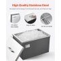 VEVOR Drop in Ice Chest, 20"L x 14"W x 12"H (508 x 355 x 306 mm) Stainless Steel Drop in Cooler, 30L Commercial Ice Bin with Pot Lid for Outdoor, Drain-pipe Set Included, for Cold Wine Beer