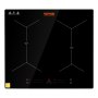 VEVOR induction hob induction hob 6800 W, 4 plates induction hob touchscreen 9 heating levels, built-in induction hob hob automatic switch-off and child safety lock