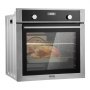 VEVOR Single Wall Oven, 24" Electric Built-in Wall Oven with 9 Cooking Functions, 2.68 Cu.Ft Electric Wall Ovens, Rapid heating to 200°C in 5min, 3550W Electric Oven with Baking Rack and Tray, Kitchen