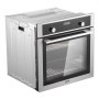 VEVOR Enkele Inbouwoven, 24" Elektrische Inbouwoven met 9 Kookfuncties, 2,68 kubieke voet Elektrische Inbouwovens, Snelle Opwarming tot 200°C in 5 minuten, 3550W Elektrische Oven met Bakrek en Bakplaat, Keuken