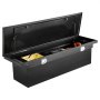 VEVOR Crossover Truck Tool Box voor de laadruimte (1770 x 501 x 465 mm) Afsluitbare en waterdichte gereedschapskisten van aluminium met ruitstructuur, Truck Box voor campertrailers Zwart
