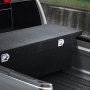 VEVOR Crossover Truck Tool Box, 71x27x18 In, Heavy Duty Aluminum Toolbox with Diamond Texture, Pick Up Truck Bed RV Trailer Toolbox, Waterproof Storage Organizer with Lock, Keys, Side Handles, Black
