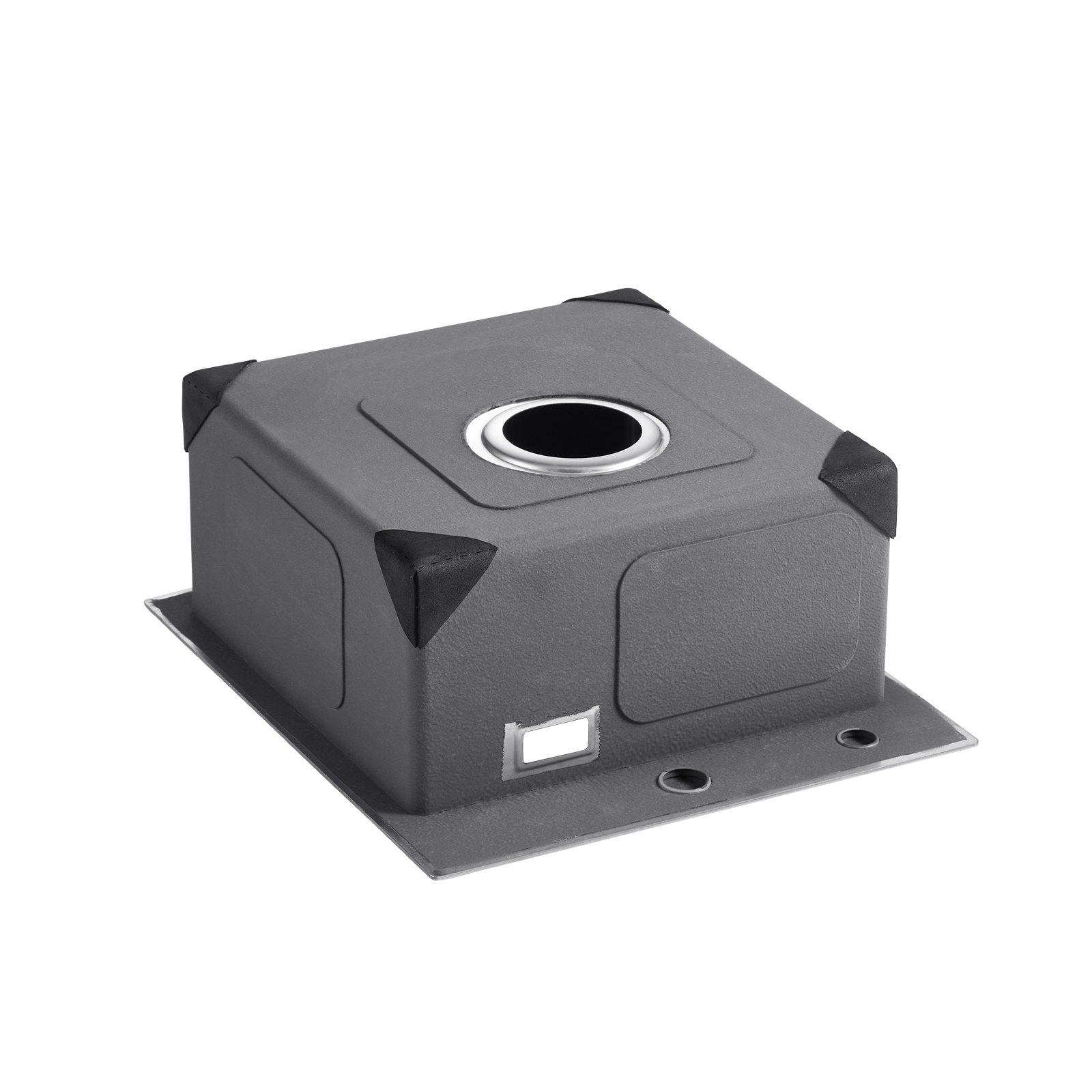 VEVOR Keuken Spoelbak Inbouw Spoelbak 40 x 45 x 19 cm Gemaakt van Roestvrij Staal Spoelbakken voor Bovenmontage, Enkele Kom met Accessoires, Huishoudelijke Spoelbak voor RV Voorbereiding Keukenbar