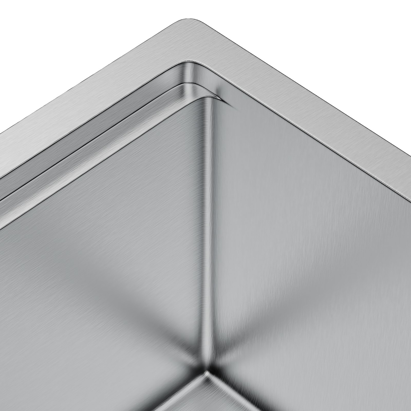 VEVOR 762 x 483 mm keukenspoelbak inbouwspoelbak, onderbouwspoelbak met enkele bak en accessoires, spoelbak voor huishoudelijke vaatwassers voor werkplek, camper, voorbereidingskeuken en barspoelbak