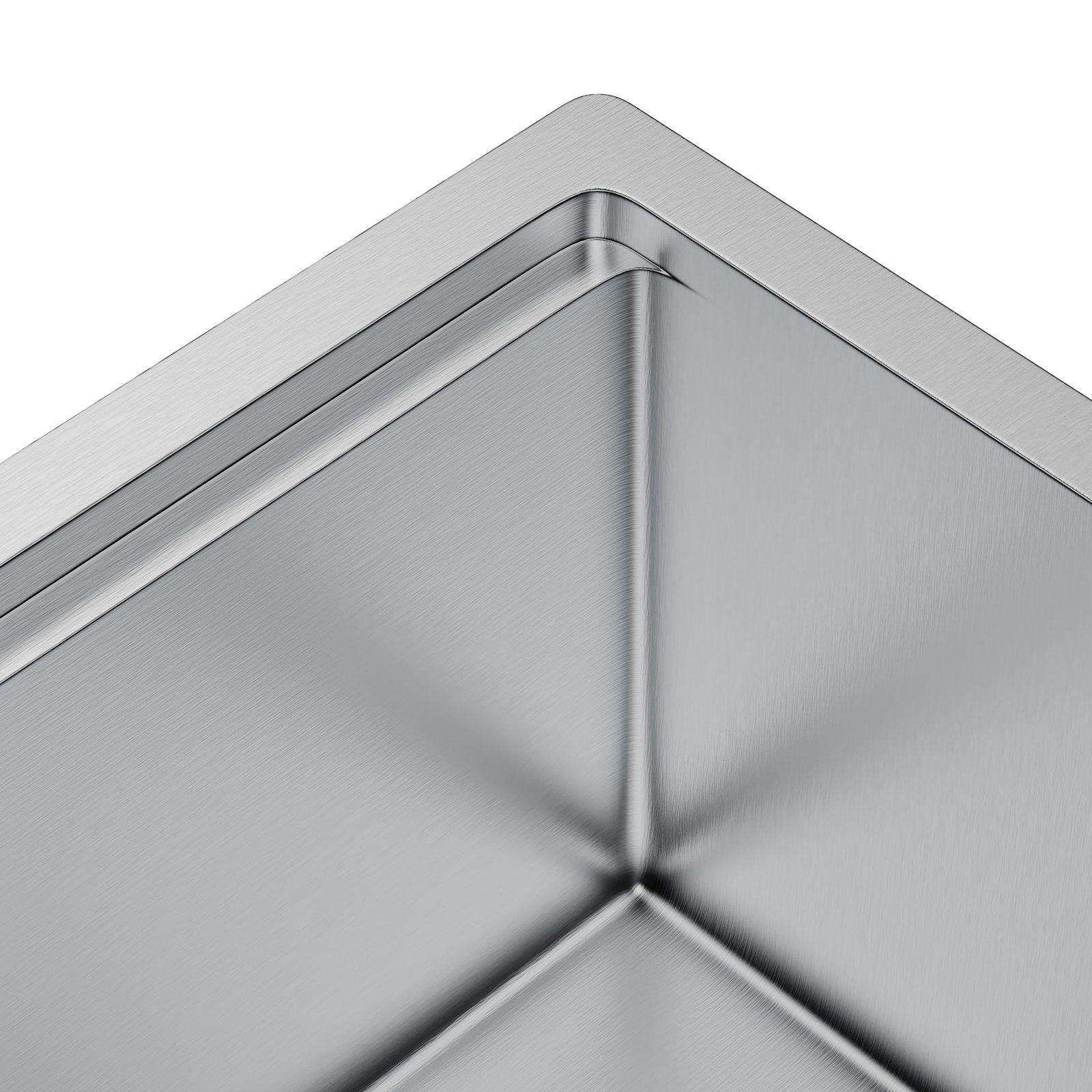 VEVOR 813 x 483 mm keukenspoelbak inbouwspoelbak, onderbouwspoelbak met enkele bak en accessoires, spoelbak voor huishoudelijke vaatwassers voor werkplek, camper, voorbereidingskeuken en barspoelbak