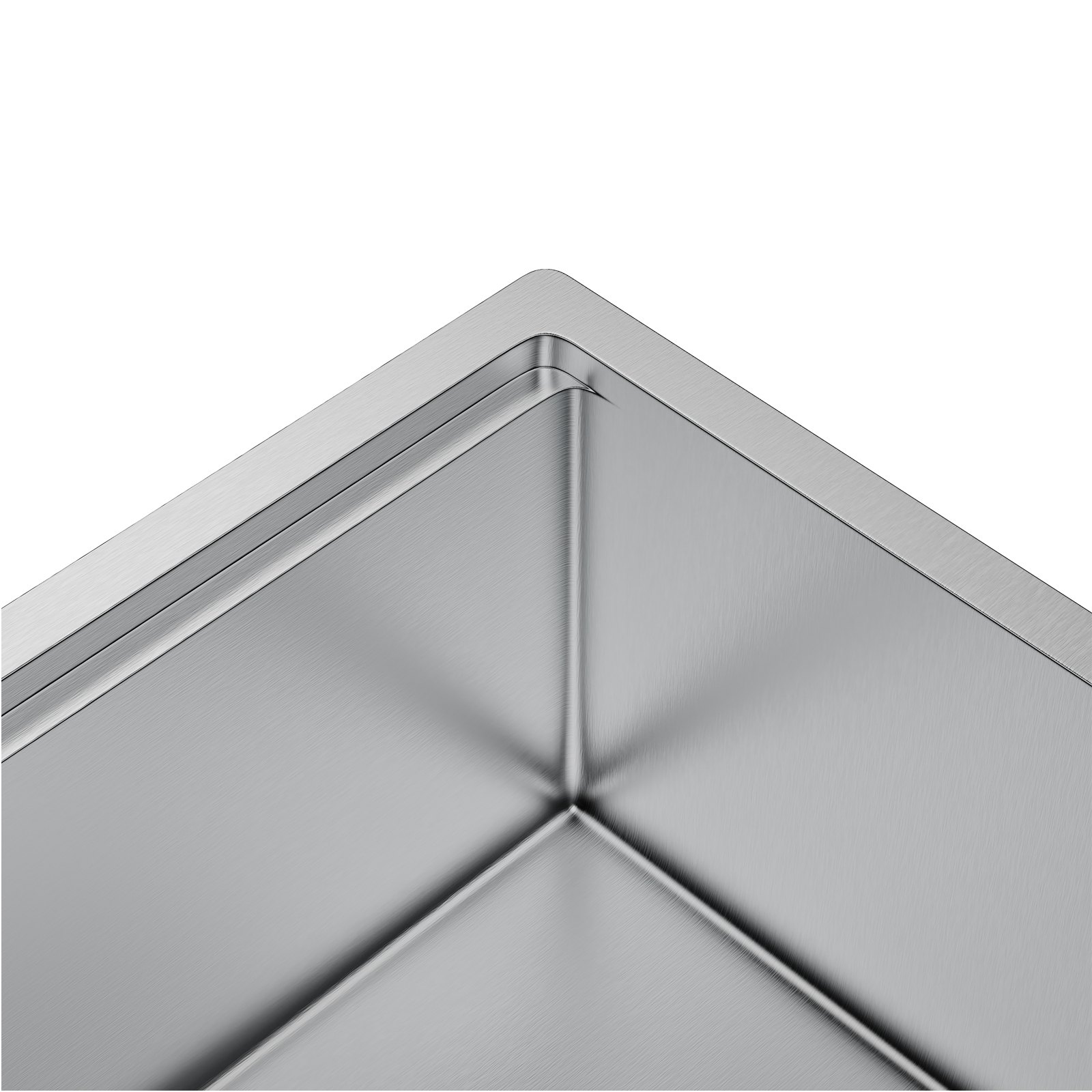 VEVOR 838 x 483 mm keukenspoelbak inbouwspoelbak, dubbele bak met enkele bak en accessoires, wastafelspoelbak voor huishoudelijke vaatwasser voor werkplek, camper, voorbereidingskeuken en bargootsteen