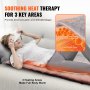 VEVOR Full Body Massage Pillow with Heat, Massage Pillow with 10 Vibration Motors, Heated Vibration Massage Pillow with 5 Modes and 3 Intensities, 3 Heating Pads, Massage Mat for Fatigue Relief