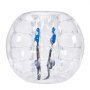 VEVOR Opblaasbare Bump Ball Bumper Shock Ball 1 stuks 1,2 m x 1,03 m Human Collision Ball PVC Body Bubble Bounce Ball voor buitenactiviteiten Transparante stippen Opblaasbare bumperbal