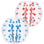 VEVOR Inflatable Bump Ball Bumper Shock Ball 2pcs 1.2m x 1.03m Human Collision Ball PVC Body Bubble Bounce Ball for Outdoor Activities Red + Blue Dots Inflatable Bumper Ball