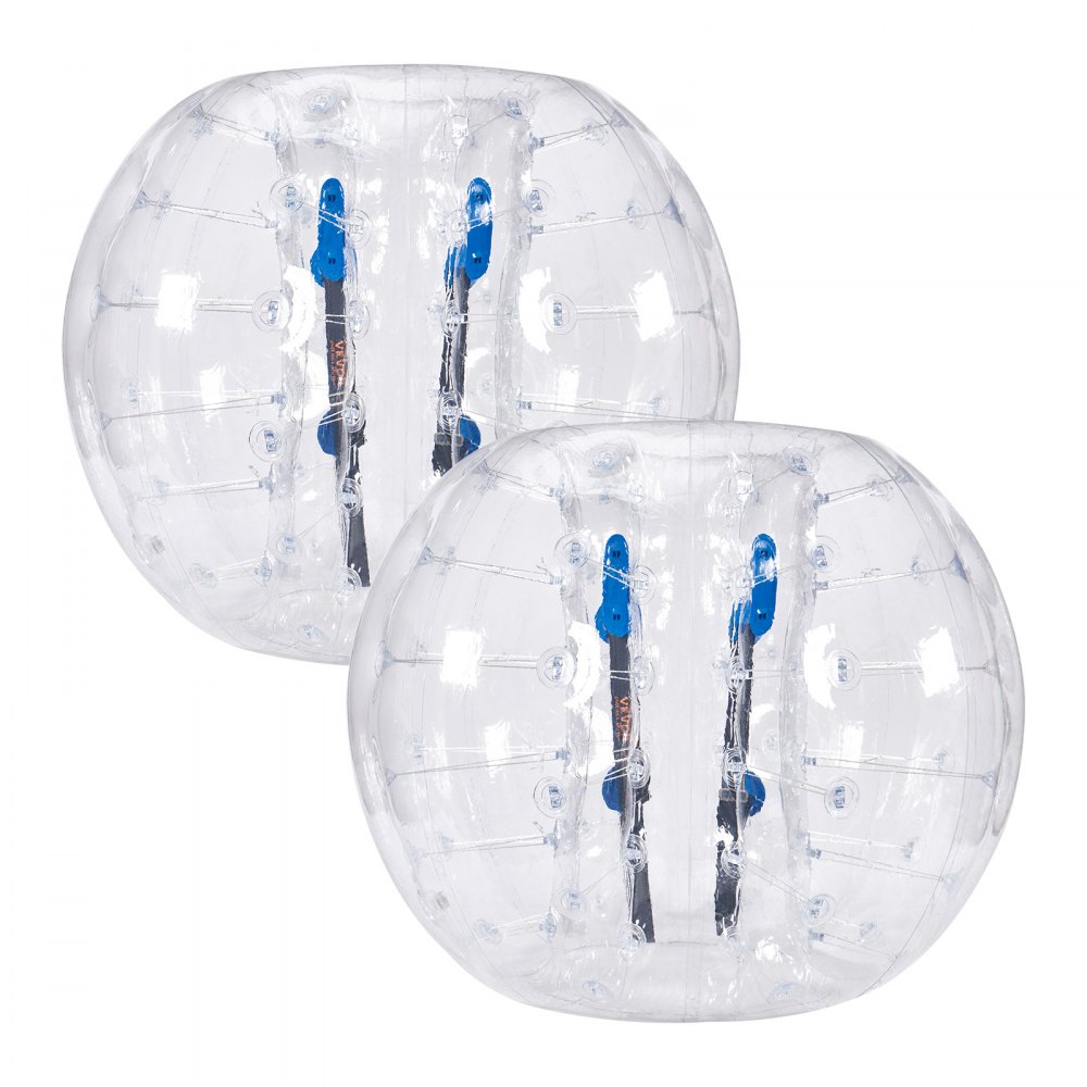 VEVOR Opblaasbare Bumper Balls 2-pack, 1,2 m Body Zorb Balls voor tieners en volwassenen, 0,8 mm dikke PVC Human Hamster Bubble Balls voor teamgames in de buitenlucht, Bumper Bopper-spel