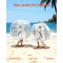 VEVOR Opblaasbare Bumper Balls 2-pack, 1,2 m Body Zorb Balls voor tieners en volwassenen, 0,8 mm dikke PVC Human Hamster Bubble Balls voor teamgames in de buitenlucht, Bumper Bopper-spel