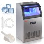 VEVOR Commercial ice cube maker ice machine 52 kg / 24 h, lightweight cube ice machine 15 kg ice storage capacity 50 pieces ice cubes, stainless steel ice cube maker including water filter & ice scoop