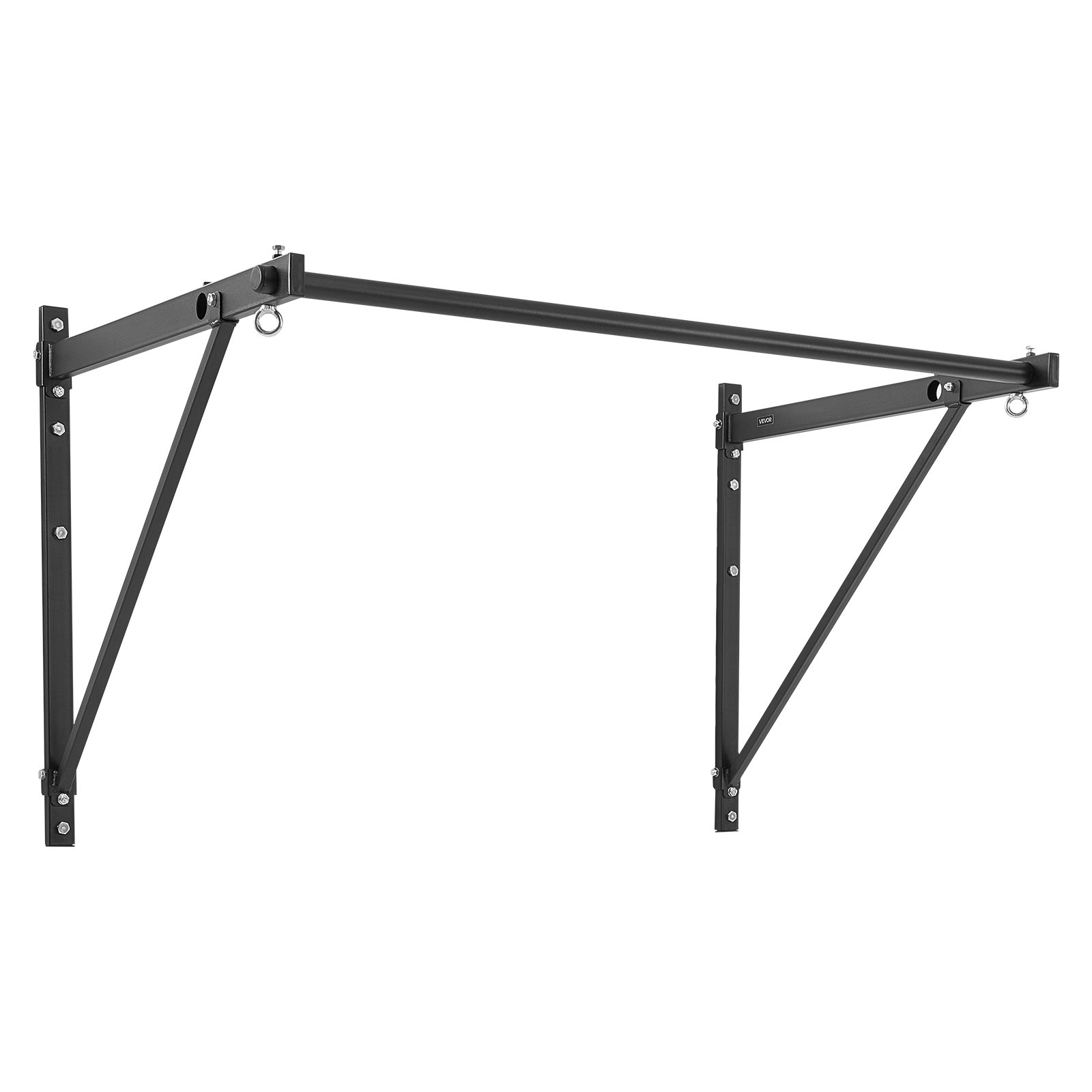 VEVOR optrekstang voor aan de muur, verstelbare diepte 559/762 mm vanaf de muur, stalen trainingsstangen voor het bovenlichaam, optrekstation (draagvermogen 200 kg), voor de sportschool