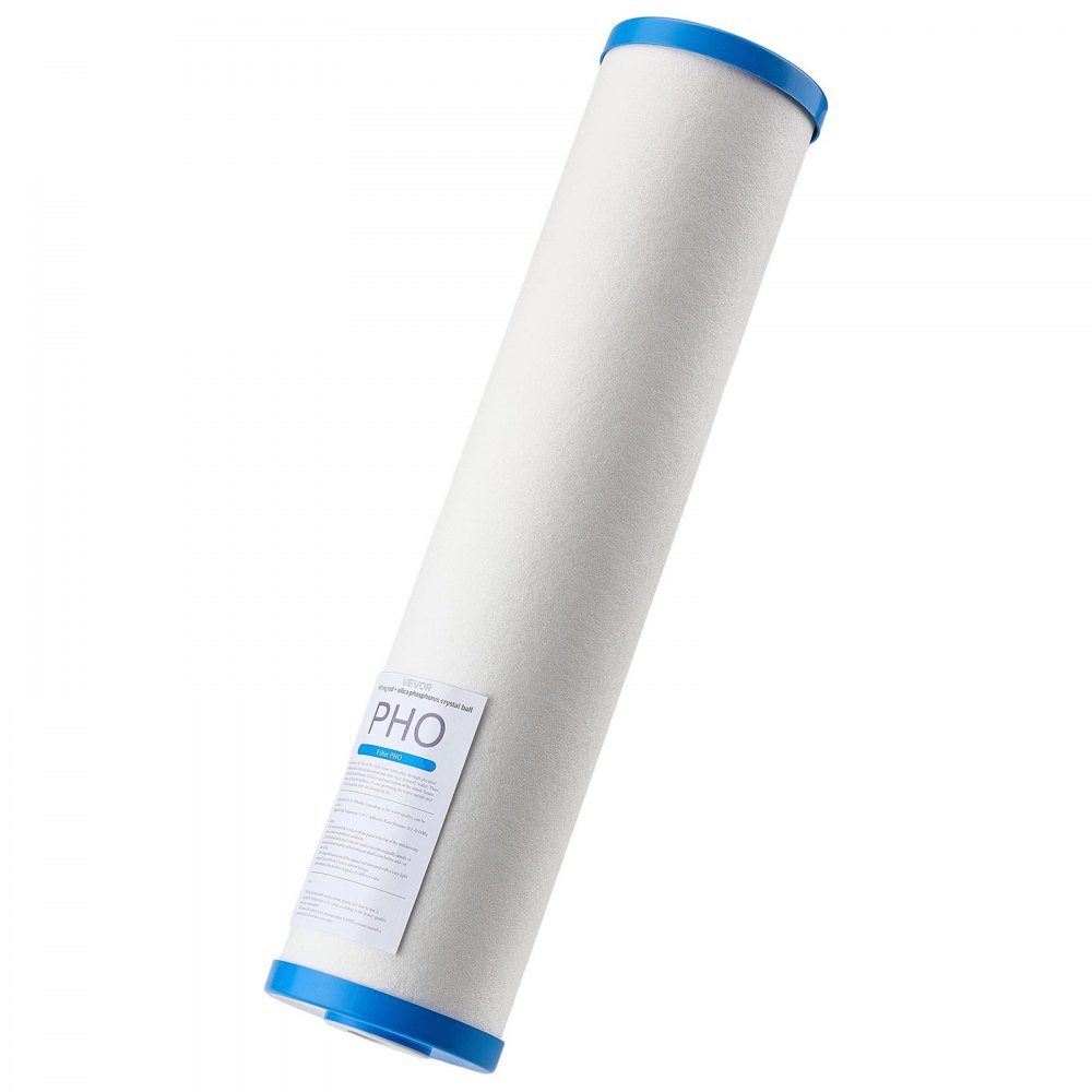 VEVOR Waterfilter voor het hele huis, vervangingspatroon, 115 x 507 mm polyfosfaat kalkaanslagremmerfilter voor waterfiltersysteem, kalkaanslagfilter vermindert chloor en slechte smaak en geur