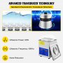 VEVOR Ultrasonic Cleaner Ultrasonic Cleaning Device Heater Timer 60W