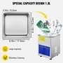 VEVOR Ultrasonic Cleaner Ultrasonic Cleaning Device Heater Timer 60W