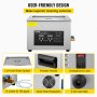 VEVOR 15L Digital Ultrasonic Cleaner Heater Timer 600W 40KHz Cleaning Machine