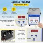 VEVOR Digital Ultrasonic Cleaner 2L Ultrasonic Cleaning Machine 40kHz Sonic Cleaner Machine 316 & 304 Stainless Steel Ultrasonic Cleaner Machine with Heater & Timer for Cleaning Jewelry Glasses Watch