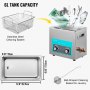 VEVOR Ultrasonic Jewelry Cleaner with Heater Timer for Cleaning Eyeglass Rings