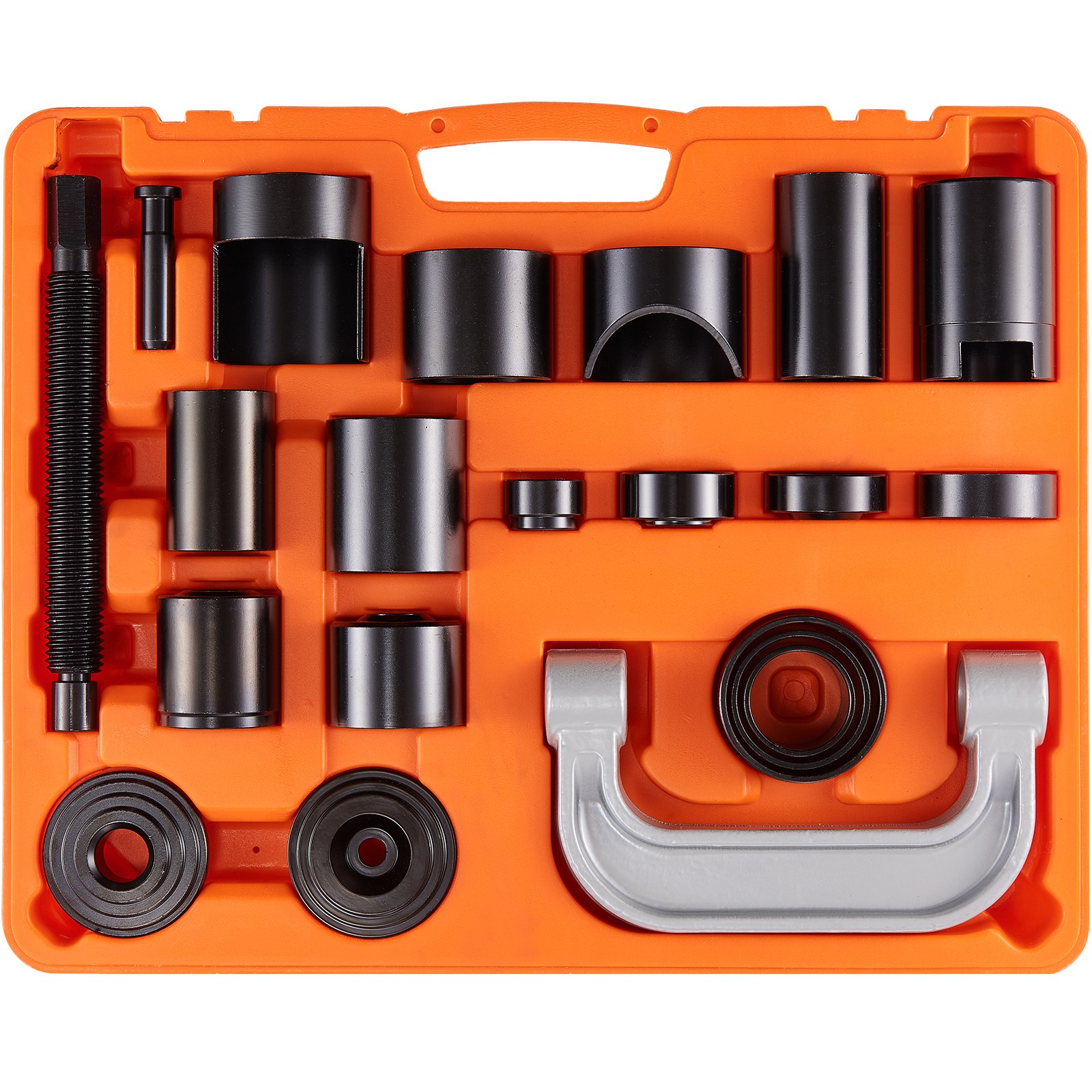 VEVOR 21-delige kogelgewrichttrekker, kogelgewricht-extractorset, 520 x 430 x 90 mm, universele kogelgewricht-uitpersset, koolstofstalen autogereedschapsset met koffer, kogelgewrichttrekker