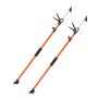 VEVOR Cabinet Jack Support Pole, 2-Pack, 116-290 cm Steel Telescopic Quick Support Rod, Adjustable 3rd Hand System up to 70 kg Capacity for Installing Cabinets, Lifting Drywall, Cargo Bars