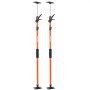 VEVOR Cabinet Jack Support Pole, 2-Pack, 116-290 cm Steel Telescopic Quick Support Rod, Adjustable 3rd Hand System up to 70 kg Capacity for Installing Cabinets, Lifting Drywall, Cargo Bars