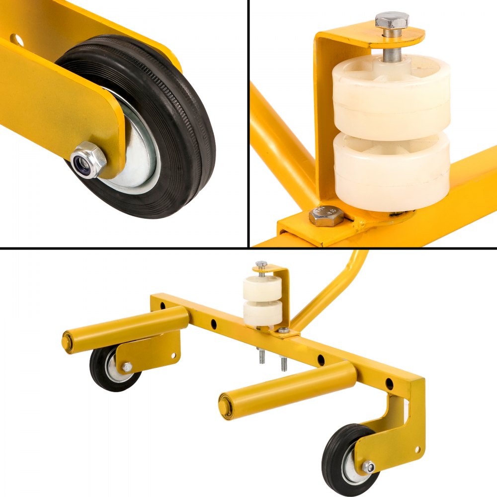 Vevor Band Trolly, Capaciteit Vrachtwagenband Wielwagen Wiel Trolly 300kg Geel