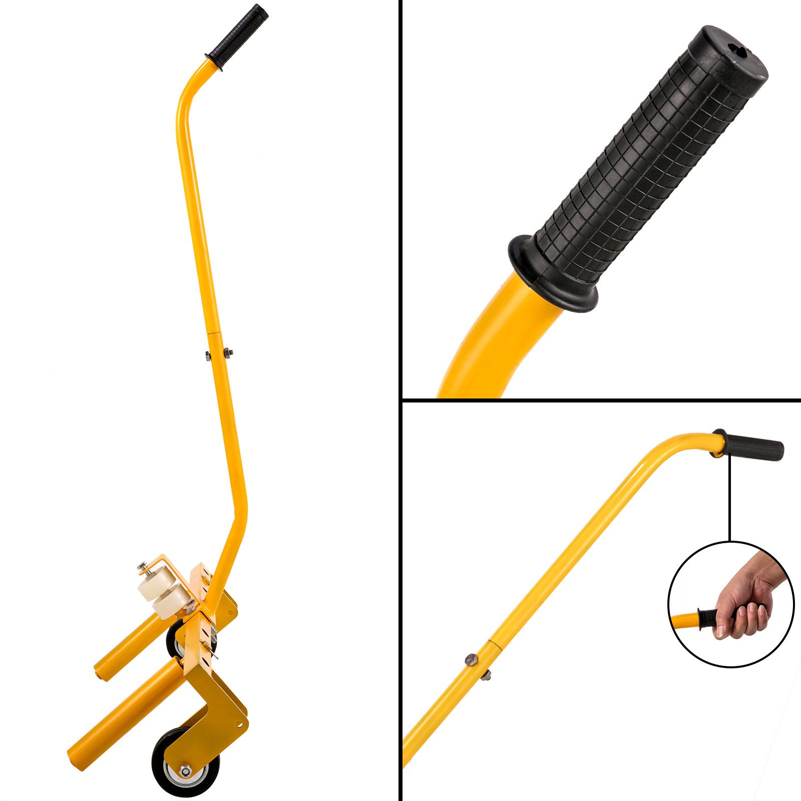 Vevor Band Trolly, Capaciteit Vrachtwagenband Wielwagen Wiel Trolly 300kg Geel