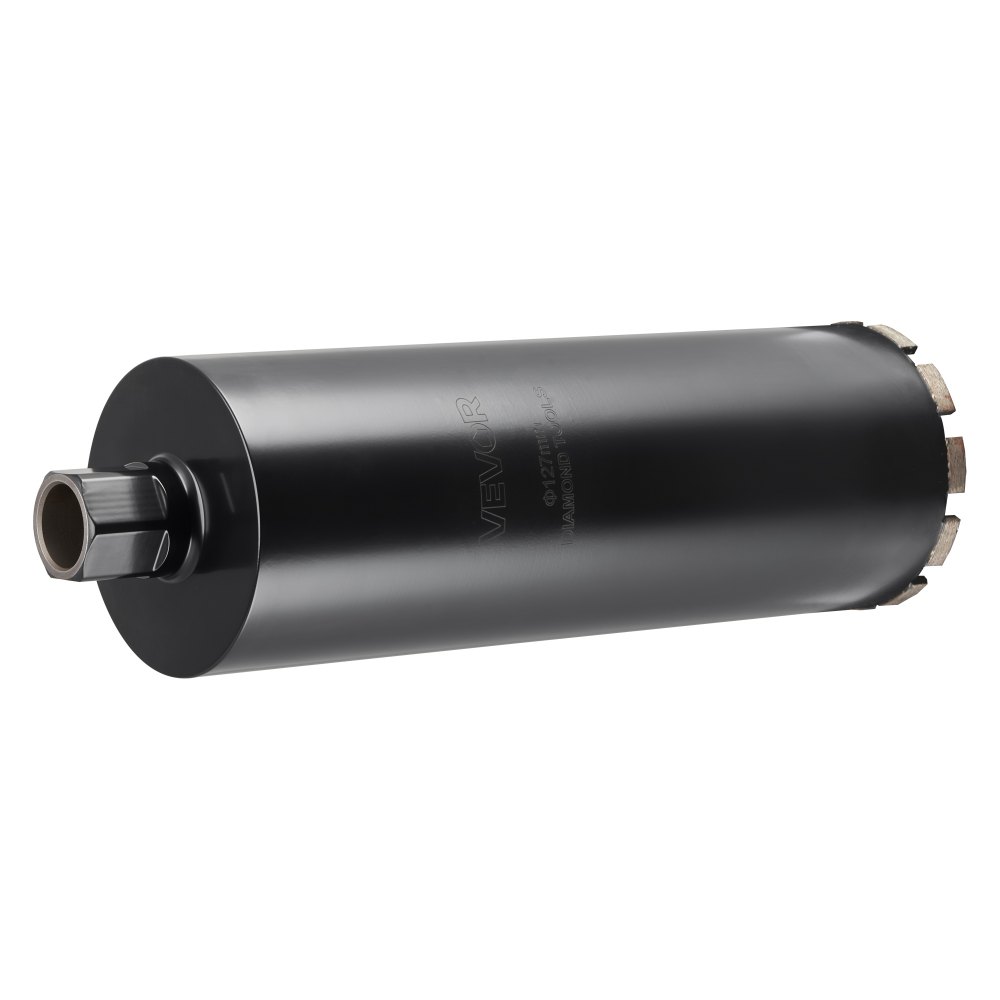 VEVOR kernboor, 127 mm diameter, 356 mm boordiepte, 1-1/4 inch-7 binnendraad, zeer nauwkeurige lastechnologie, natte diamantkernboor voor gewapend beton, baksteen en metselwerk.