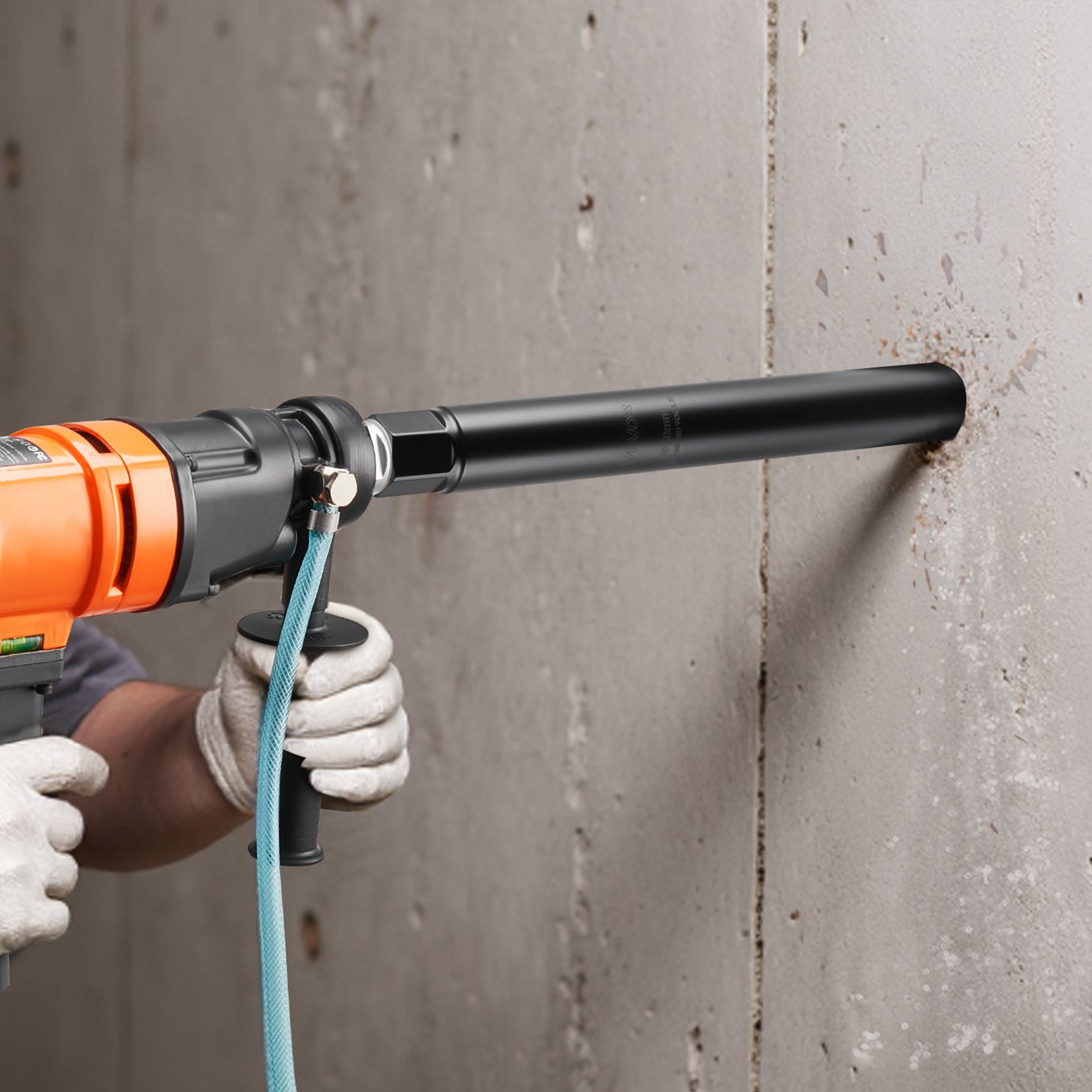 VEVOR Kernboorbitset, 6-delig, φ 25,4 / 50,8 / 76,2 / 101,6 / 127,0 / 152,4 mm, boordiepte 356 mm, 1-1/4 inch-7 binnendraad, natte diamantkernboor voor gewapend beton, baksteen en metselwerk