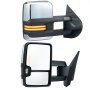 VEVOR towing mirrors with led turn signals and black housing.