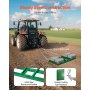 VEVOR getrokken eg, 1220x500x100 mm, weideeg met verstelbare stangen en 1830 mm ketting, weideeg voor ATV's, UTV's, tractoren, grasmaaiers, getrokken gereedschap voor het egaliseren van het gazon