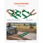 VEVOR Drag Harrow, 6 ft Heavy Duty Tow Behind Drag Harrow with Adjustable Bars & 72 in Chain, Driveway Grader Landscape Rake for ATV, UTV, Tractor, Mower Tow Behind Yard Lawn Leveling Tool