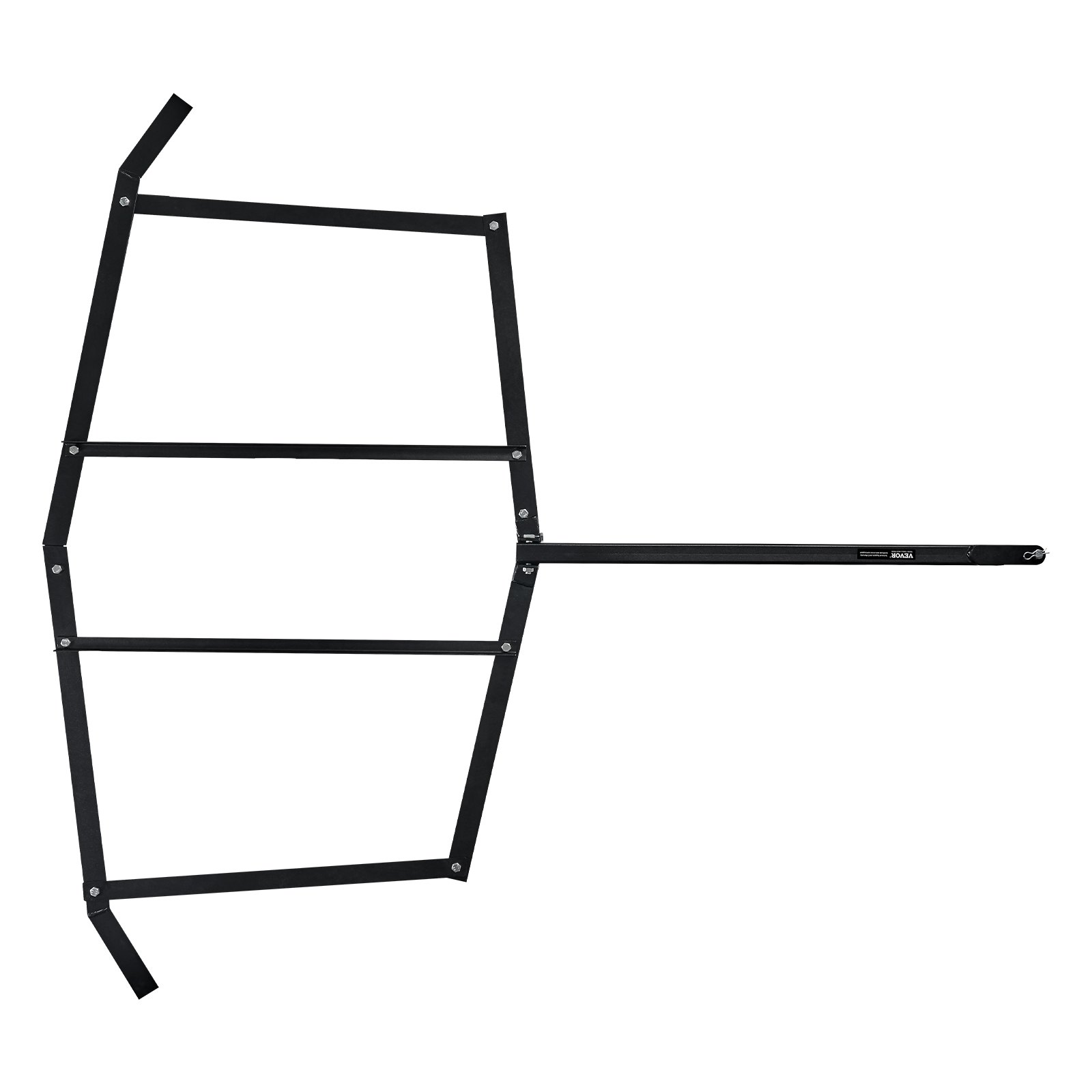 VEVOR Drag Harrow, 72" Width Tow Behind Drag Harrow, Q235 Steel Driveway Grader with Pin-Style Hitch, Driveway Tractor Gravel Level Driveway Grader for ATVs, UTV, Garden Lawn Tractors