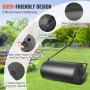 VEVOR Tow Behind Lawn Roller, 400lbs Sand/Water Filled Yard Roller, LLDPE Drum and Steel Frame Sod Roller with Easy-turn Plug, Tow Behind a Tractor or ATV for Lawn, Garden, Farm, Park, Black