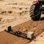 VEVOR sleepeg 243,5x50 cm, weideeg, weidesleepeg met 183 cm ketting, krachtige egaliseerhark, gegalvaniseerde stalen veldeg voor grindpaden, geschikt voor ATV's, UTV's en tractoren