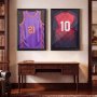 VEVOR Jersey Frame Display Case, 36.4 x 28.3 x 1.5 in, Wooden Sport Jersey Shadow Box with 98% UV Protection PC Panel and Hanger, Magnetic Lock, for Baseball Basketball Football Hockey Shirt Uniform