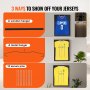 VEVOR Jersey-displayframe 590x790x40mm Afsluitbare schaduwbox voor sporttruien met 98% UV-bescherming PC-glas en hangers voor honkbal, basketbal, voetbal, hockeytruien en uniformen